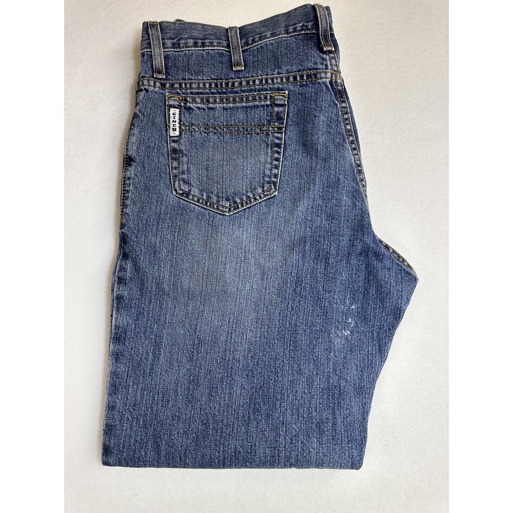 Cinch Jeans Mens 34x30 (34x29) Blue Denim Western Cowboy Rancher MB92834 003